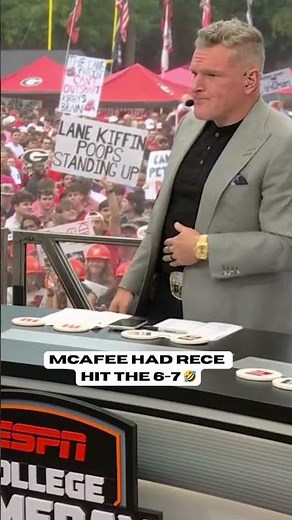 McAfee is 'very 6-7' 🤣