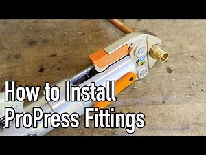 How to Install ProPress Fittings With a Hydraulic or Manual Copper Press Tool