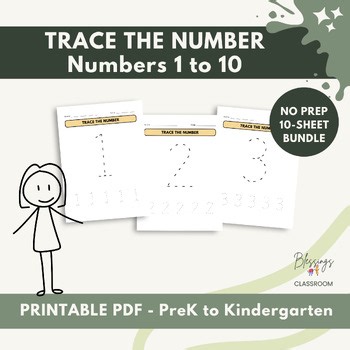 Number Tracing 1 to 10 | Learn to Write Numbers Handwriting | PreK to K