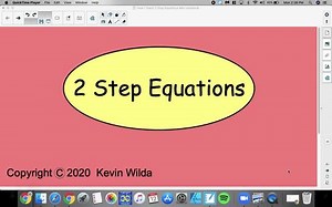 Solving 2 Step Equations Video