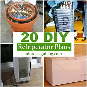 20 DIY Refrigerator Plans You Can Make Easily