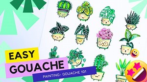 EASY GOUACHE Painting for Beginners - TIPS AND TRICKS to Painting with Gouache - GOUACHE 101 | Sharon Leung | Skillshare