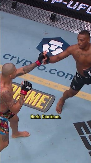 what did Alex Pereira hit him with?? 😳 #ufcshorts