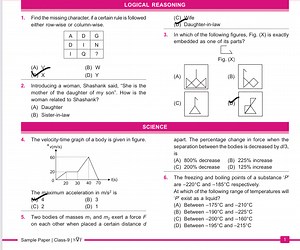 LOGICAL REASONING1. Find the missing character, if a certain r... | Filo