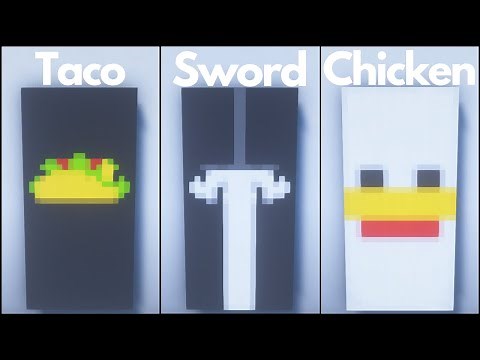Minecraft: 10 Cool Banner Designs (Tutorial)