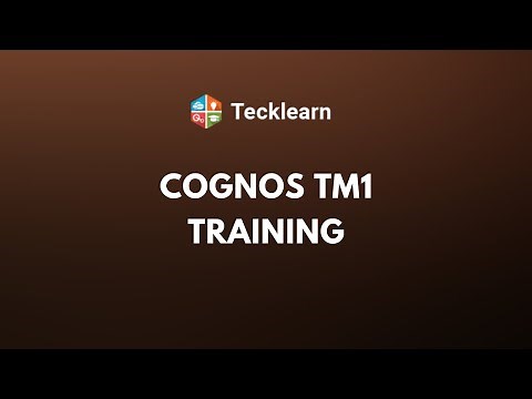 Cognos TM1 Training