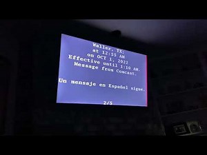 EAS required weekly test Xfinity 10/1/2022