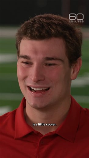 60 Minutes on Instagram: "“When I grew up, being a nerd was always a bad thing. However, I think now being a nerd is a little cooler,” says Indiana quarterback Fernando Mendoza. “If being a nerd is always learning and always searching for new information, then I’m all about it, whether it’s in the classroom or on the football field,” he adds."