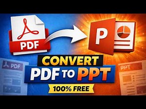 How to Convert PDF to PowerPoint (PPT) | 100% Free