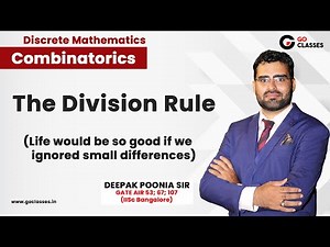 Lecture 8B - The Division Rule of Counting | Combinatorics | Discrete Mathematics | Deepak Poonia