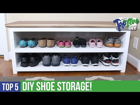 Top 5 DIY Shoe Storage! The Best Maker Videos for Your Next Build!