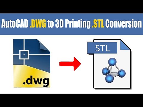 How to Convert AutoCAD .DWG Model into 3D Printing File .STL - QasimCAD - Tutorial#7