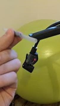 How to inflate Gym Ball / Swiss Ball with bicycle pump