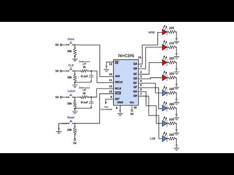 Testing 74HC595 Shift Register