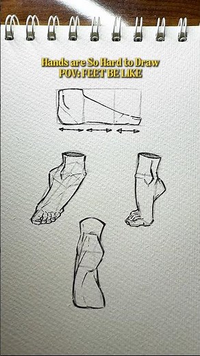 Feet drawing tutorial SuperEasy✨ #howtodraw