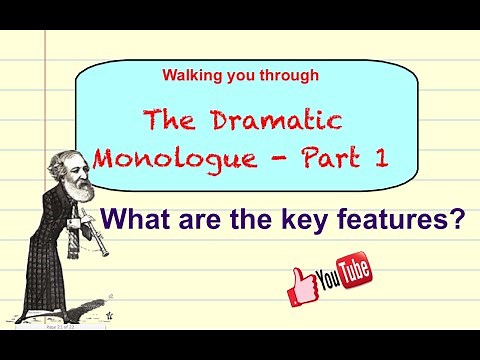 What is a Dramatic Monologue? Part 1 - Poetry tutorial video GCSE/A-Level