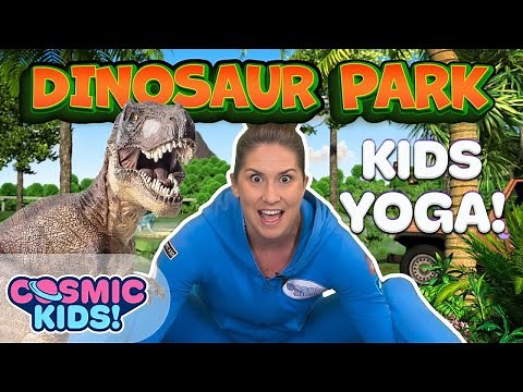 Dinosaur Yoga for Kids! Dinosaur Park | A Cosmic Kids Yoga Adventure!