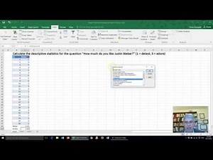 How to Calculate Descriptive Statistics in Excel 2016 for Windows Using the Data Analysis Toolpak