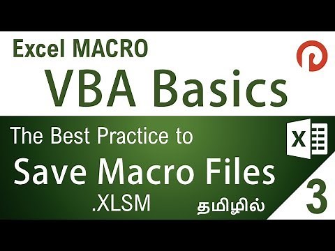 Excel VBA Basics | How to safely Save a Developed Macro File | XLSM