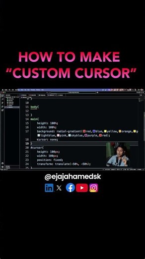 HOW TO MAKE A CUSTOM CURSOR