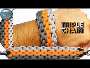 World of Paracord How to make Paracord Bracelet Triple Chain DIY Paracord Tutorial