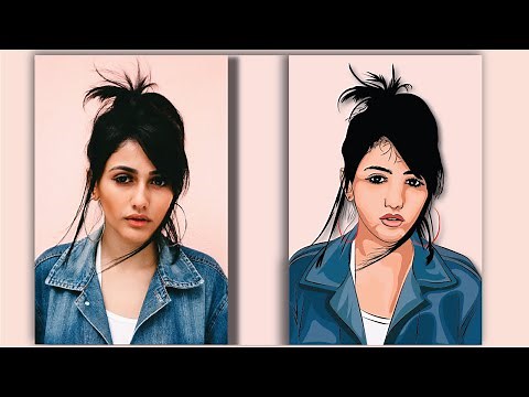 How to create cartoon vector illustration | Vector Art Transformation with Adobe Illustrator!