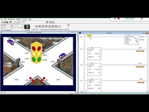 Simple Traffic Light PLC Program