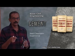 Cement -Basic Civil Engineering Lecture ( First Year Unit 1, Lecture 1) | Basic Civil Made Easy