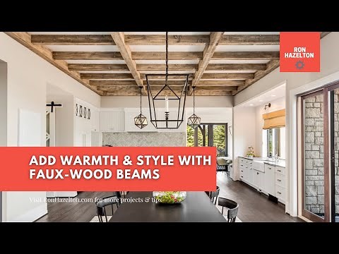 How to Install Faux-Wood Beams