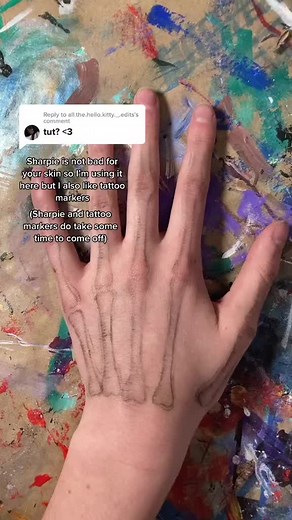 Skeleton Hand Tattoo Tutorial | Drawing Techniques and Ideas