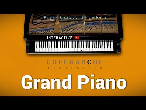 YouTube Grand Piano - Play it on YouTube with your number keys