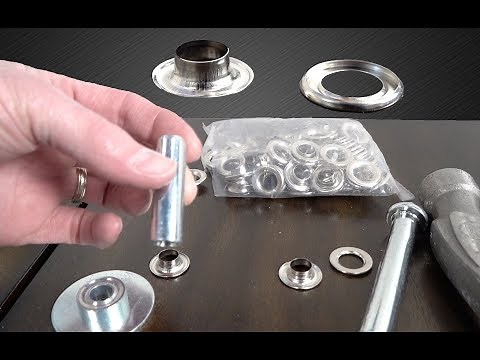 Install a Grommet (eyelet) 🛠 How to Use a Grommet Maker - BB Renos e010 Grommit