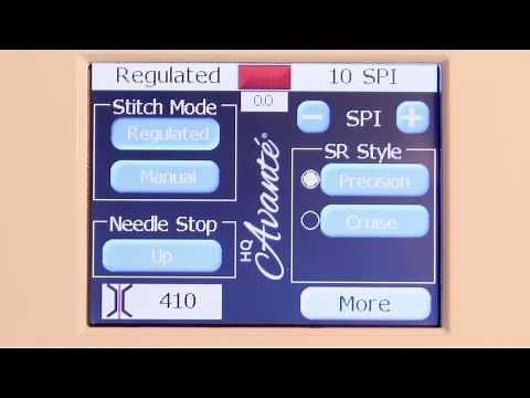Getting Started with HQ Avanté: Precision Stitch Regulation