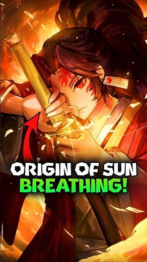The Forgotten Origin Of Sun Breathing! Demon Slayer Explained #shorts #demonslayer
