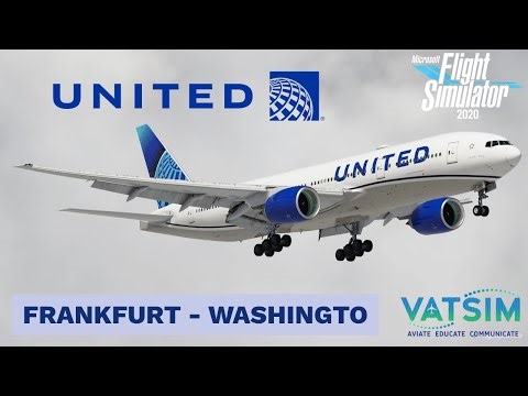 LIVE MSFS2020 Frankfurt → Washington 🇺🇸 | Boeing 777-200ER United Airlines | VATSIM ATC Real Flight!