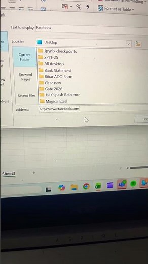 Create Hyperlink in Excel for data analyst !!