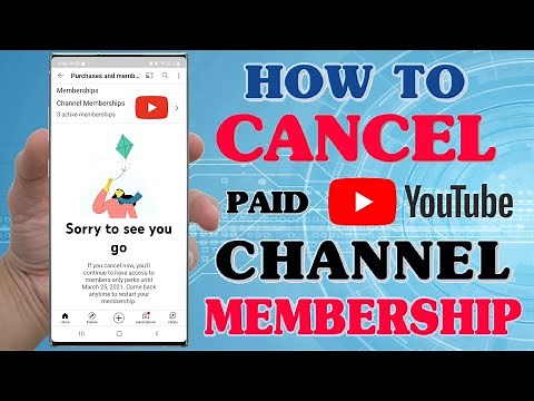 How to Cancel / Deactivate a Paid YouTube Channel Membership | From Your Smartphone (Mobile) | 2021