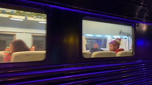Peek inside The Polar Express train cars at the National Railroad Museum in this video clip from last night as the train traveled to the "North Pole." Guests at our 40 sold-out shows this holiday season enjoy an enchanting indoor program followed by a magical ride on our real-life train. The Museum's Polar Express train features the following rolling stock (as seen in order on the video): * An SW1500 diesel switch engine that was built in 1968. * The "Josephine" passenger car was built circa 192