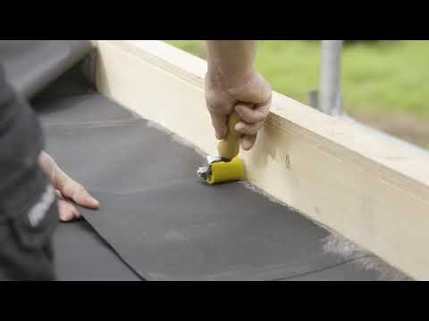 Lijmen randen en opstanden EPDM dakbedekking. Tips en Tricks voor het lijmen van EPDM dakbedekking.