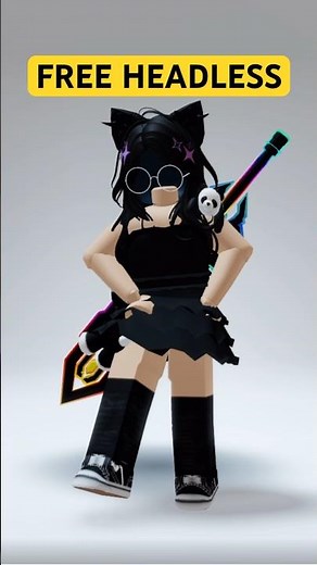 How to make a fake & cheap HEADLESS Avatar using a Faceless Outline #roblox #free #foryou