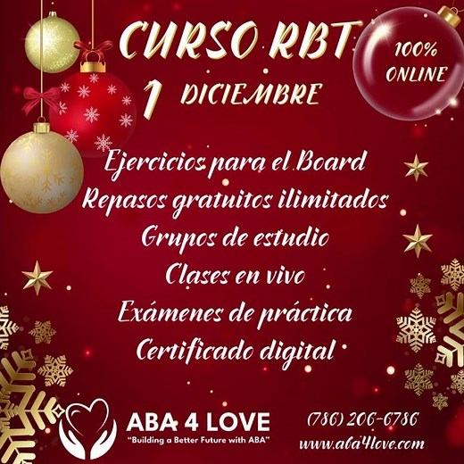 Curso RBT 40 Horas en Español | Prepárate para tu certificación con ABA 4 Love