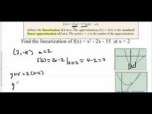 AP Calculus Section 4.5 Linearization