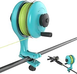 Portable Fishing Line Spooler and Remover - Easy to Spooling Line to Baitcast and Spinning Reel, Fishing Line Winder System Machine Gear Tool Accessory, Available to Adjust Line Tightness