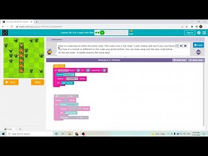 L26-3 |Code.org | Express-2021 | Lesson 26: For Loops with Bee | level 3