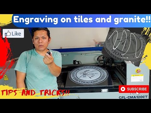 The Secret behind white engraving on tiles and granite | Tips and Tricks for Laser Users Owners