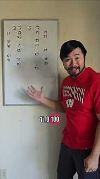 How to quickly find all prime numbers from 1 to 100 #math