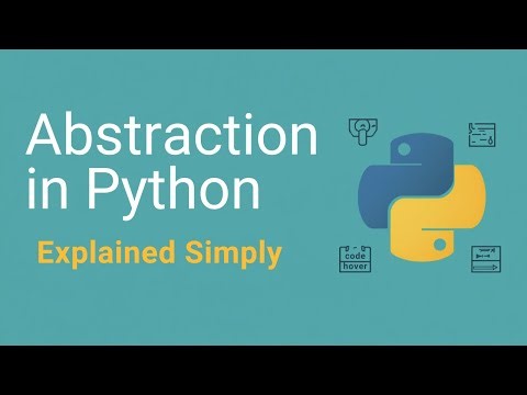 Abstraction in Python OOPS | Abstract Class & Abstract Method Explained