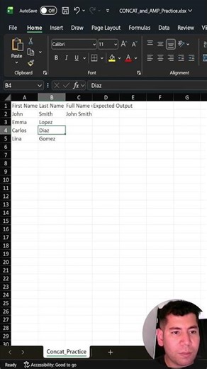 33 Excel – Using the Ampersand & Symbol