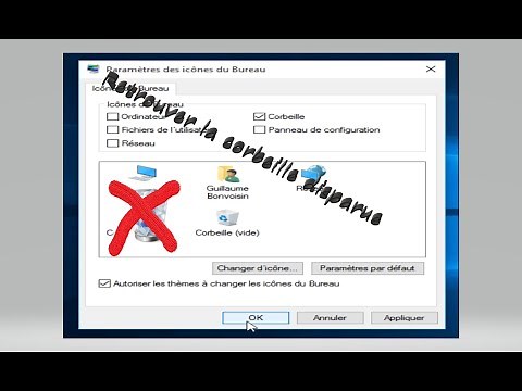Retrouver la corbeille de son pc sur windows 10