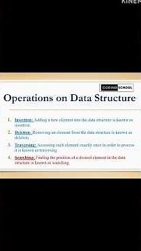 What are Operations on Data Structures ? | #8 Data Structures and Algorithms in Java